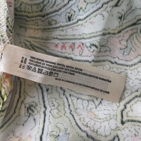 NWT!! Anthropologie FLOREAT Paisley Robe Eyelet Lace Romantic Cottage Small - Picture 13 of 15